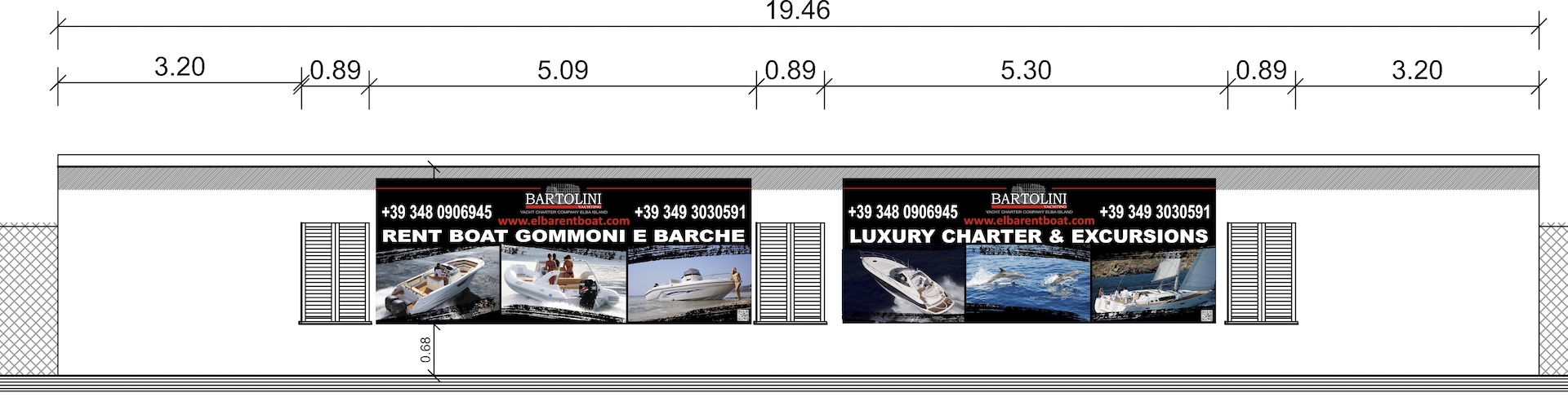 Banner in PVC per Bartolini Yachting